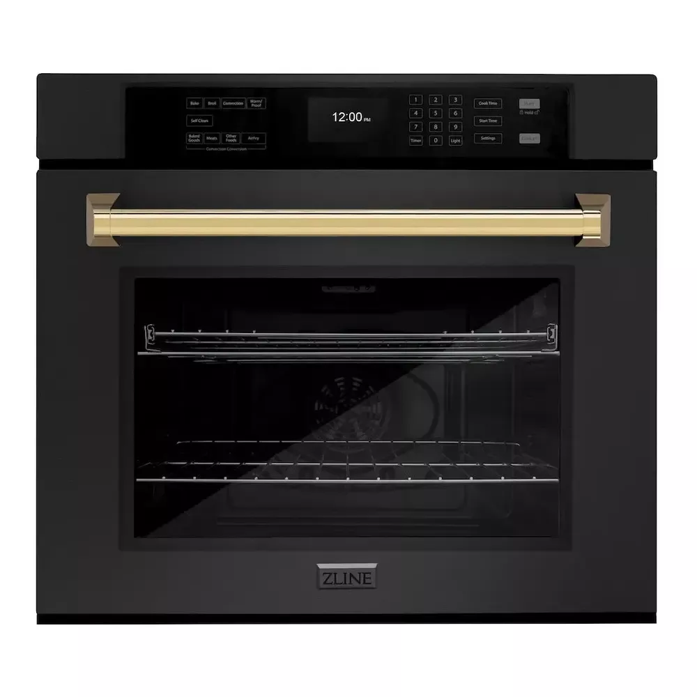 zline-wasbz30g-30-black-stainless-steel-single-wall-oven ZLINE WASBZ30G 30" Black Stainless Steel Single Wall Oven