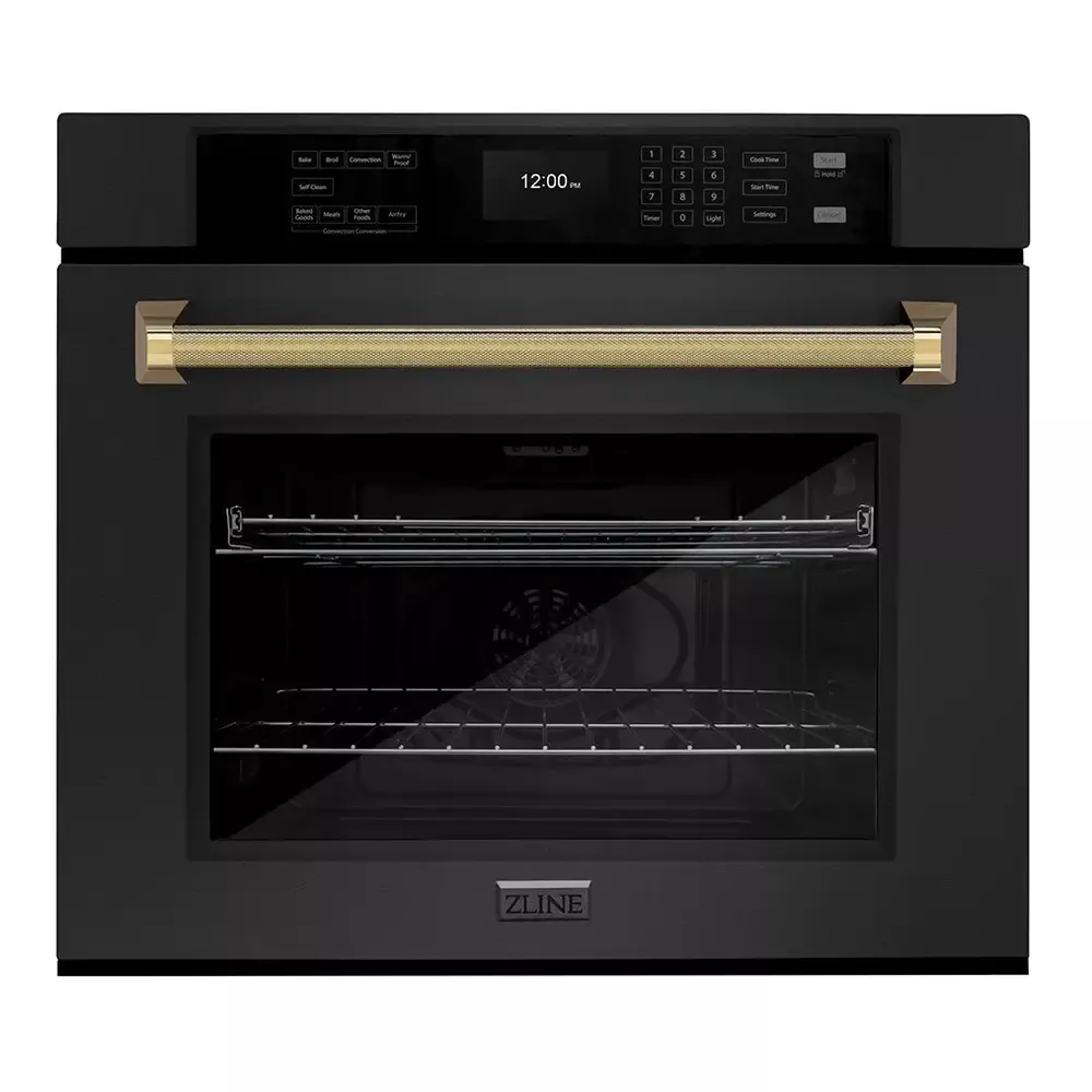 zline-wasbz30kg-30-black-stainless-steel-single-wall-oven ZLINE WASBZ30KG 30" Black Stainless Steel Single Wall Oven