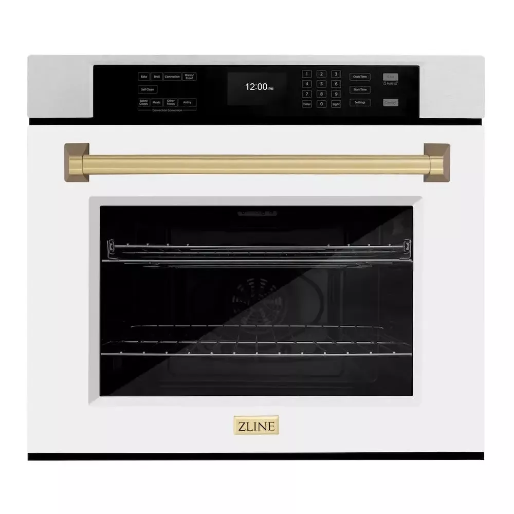 zline-wasszwm30cb-30-white-single-wall-oven ZLINE WASSZWM30CB 30" White Single Wall Oven