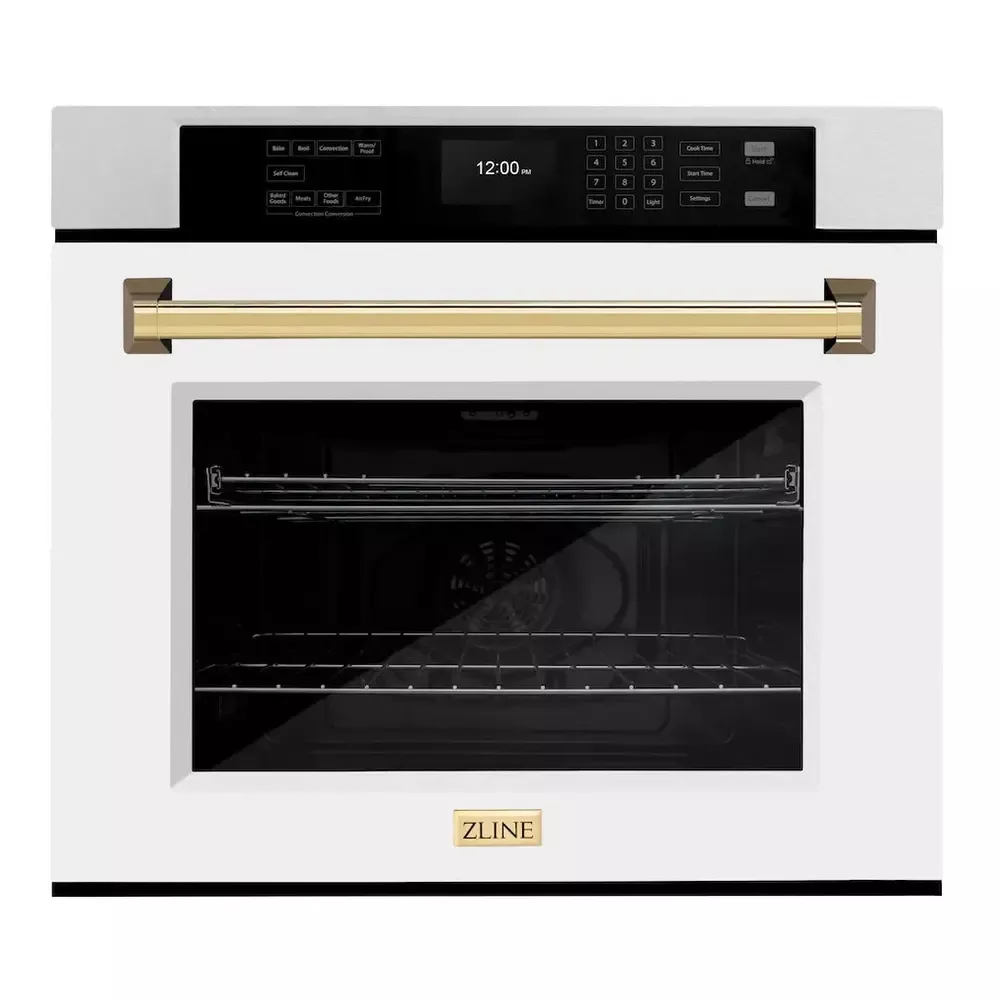 zline-wasszwm30g-30-white-single-wall-oven ZLINE WASSZWM30G 30" White Single Wall Oven