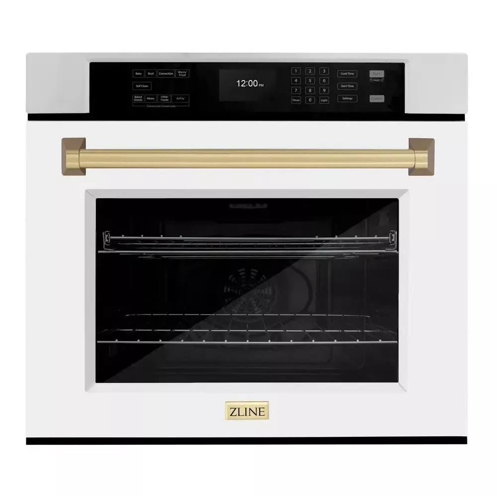 zline-waszwm30cb-30-white-single-wall-oven ZLINE WASZWM30CB 30" White Single Wall Oven