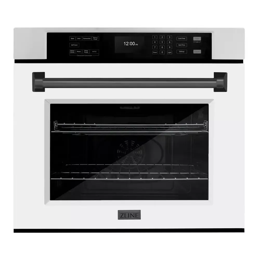 ZLINE WASZWM30MB 30" White Single Wall Oven
